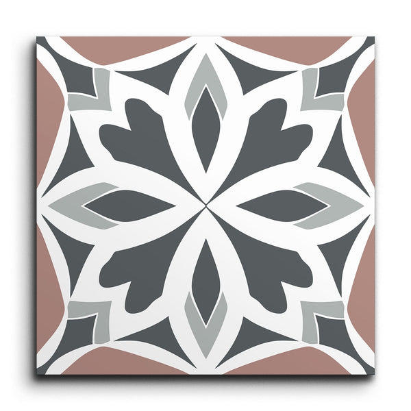 Enchanted Encaustic Blossom Tile (Sample.250529.koxbt)