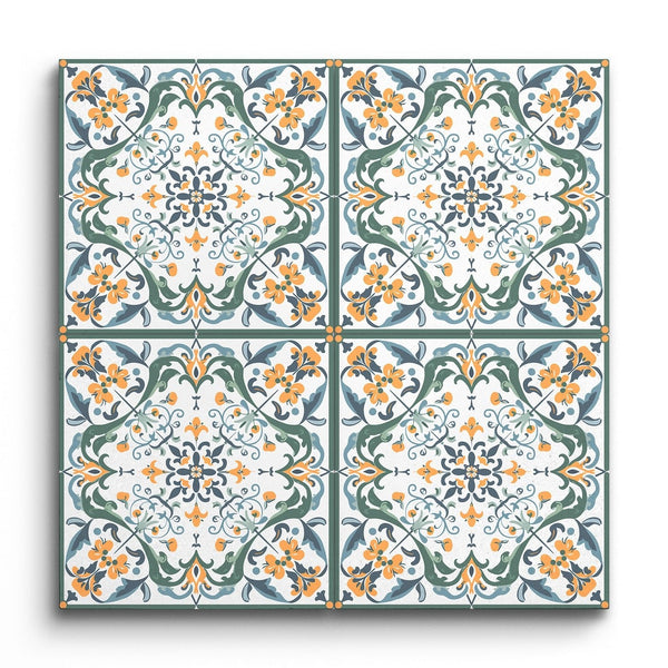 Floravine Encaustic Harmony Tile (Sample.250529.kmsoc)